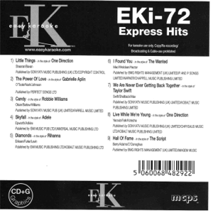 EKI72 added to Jamie's Karaoke Collection